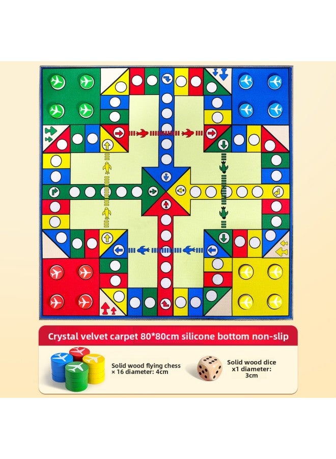 Flying chess carpet type number children's version of primary school students adult large size rich two-in-one game mat